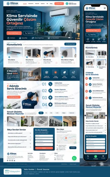 Sample website design for AC Installation & Maintenance Companies