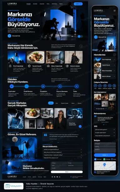 Advertising Photographer — sample website design