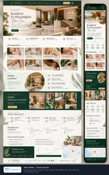 Sample website design for Aesthetic & Cosmetic Clinics