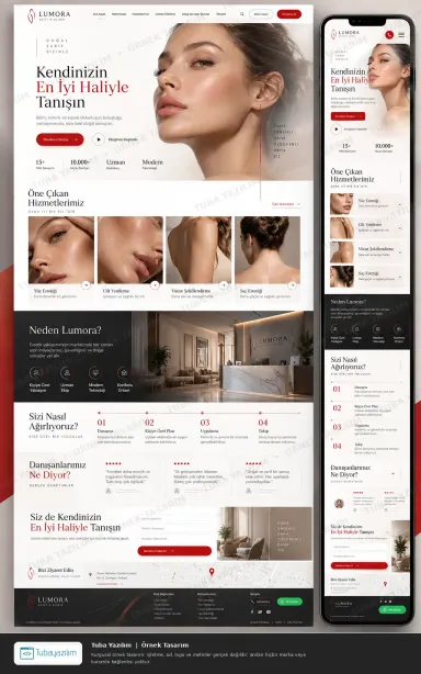 Sample website design for Aesthetic & Cosmetic Clinics