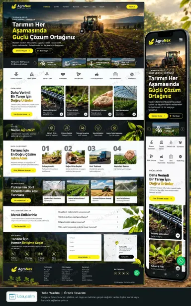 Sample website design for Agricultural Supplies & Irrigation Systems