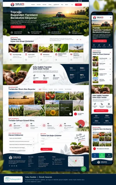 Sample website design for Farms & Agricultural Companies