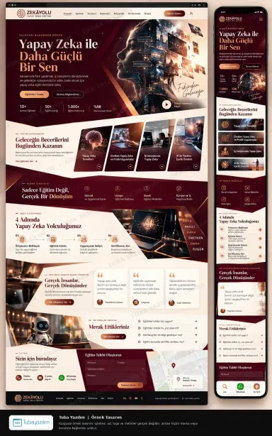 Sample website design for Coding & AI Training Academies