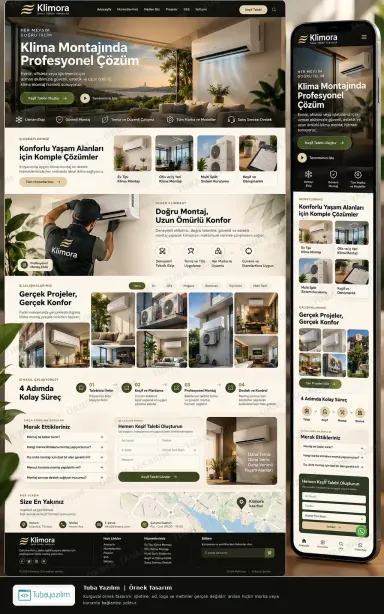 Sample website design for AC Installation & Maintenance Companies