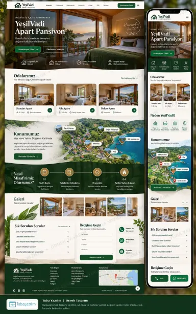 Sample website design for Hotel Apartments & Serviced Residences