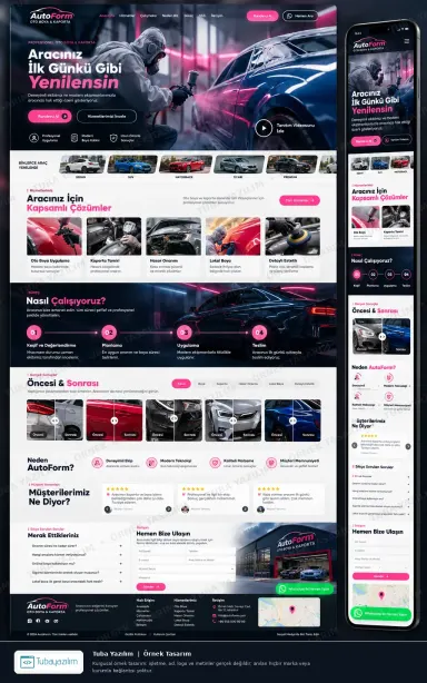 Auto Body & Paint Repair — sample website design