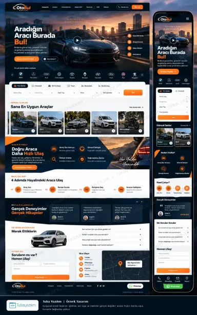 Sample website design for Car Classifieds Portals