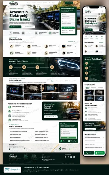 Sample website design for Auto Electrical & Electronics Workshops