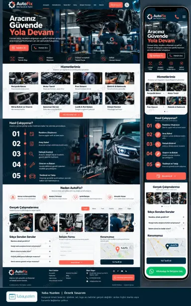 Auto Service & Repair — sample website design