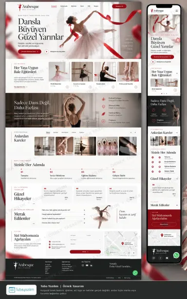 Sample website design for Music & Dance Academies