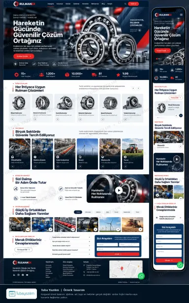 Bearings — sample website design