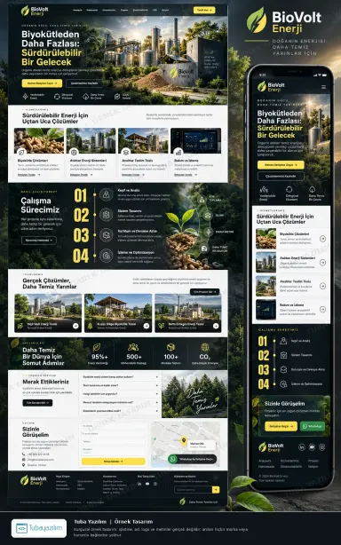 Sample website design for Renewable & Alternative Energy Companies