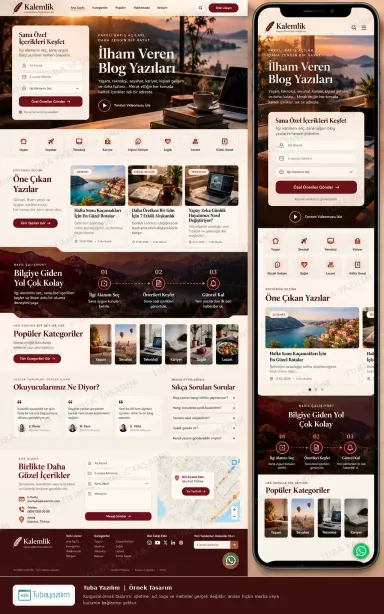 Sample website design for Bloggers & Personal Blogs