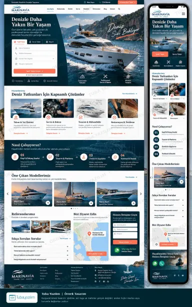 Sample website design for Shipyards & Boat Builders