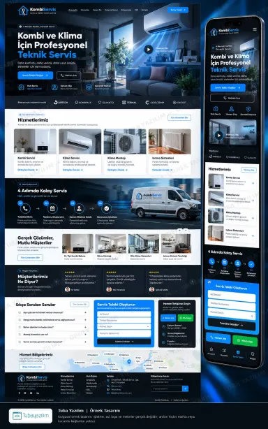 Sample website design for AC Installation & Maintenance Companies