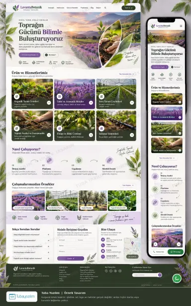 Botanical Agriculture — sample website design