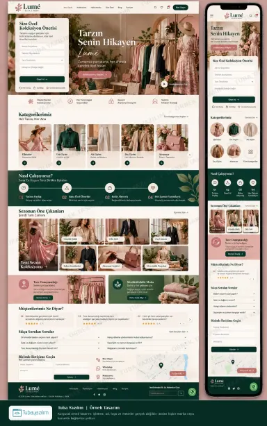 Boutique & Fashion Products — sample website design