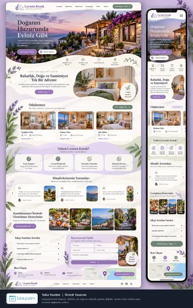 Sample website design for Boutique Hotels & Guesthouses
