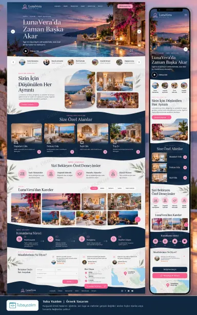 Sample website design for Boutique Hotels & Guesthouses