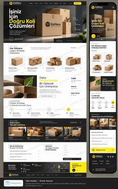 Sample website design for Packaging Manufacturers
