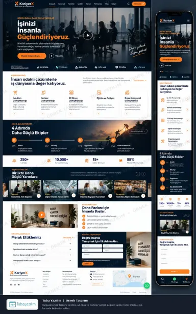 Sample website design for HR Consultancy & Training Firms