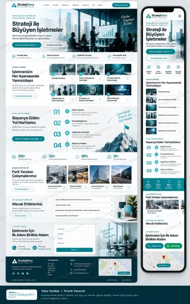 Sample website design for Business Consultants
