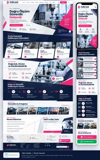 Sample website design for Testing & Calibration Laboratories