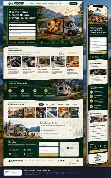 Caravan Service — sample website design