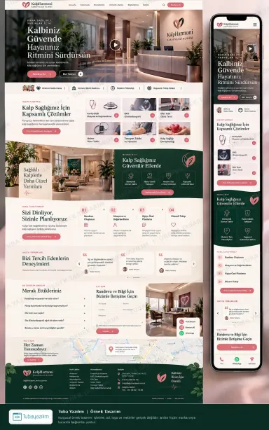 Sample website design for Cardiology & Heart Surgery Clinics