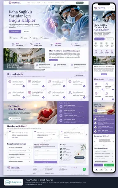 Sample website design for Cardiology & Heart Surgery Clinics