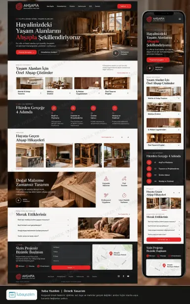 Sample website design for Carpentry & Woodwork Workshops