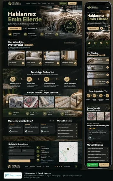 Sample website design for Carpet & Sofa Cleaning Companies