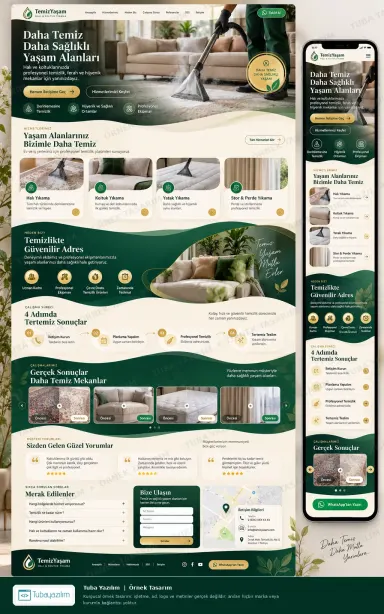 Carpet & Sofa Cleaning — sample website design