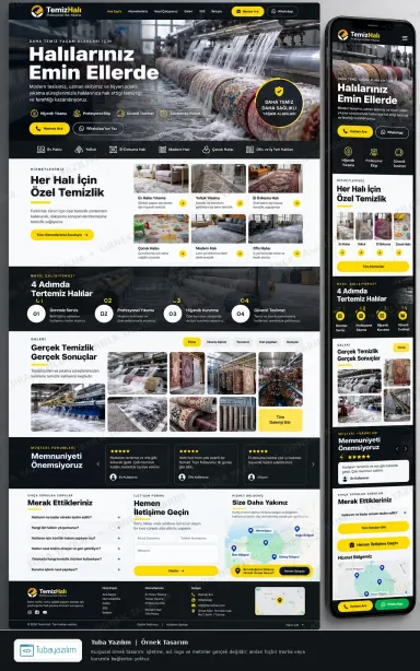 Sample website design for Carpet & Sofa Cleaning Companies