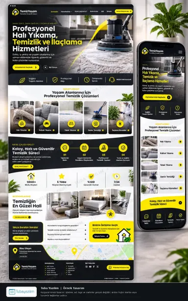 Sample website design for Carpet & Sofa Cleaning Companies