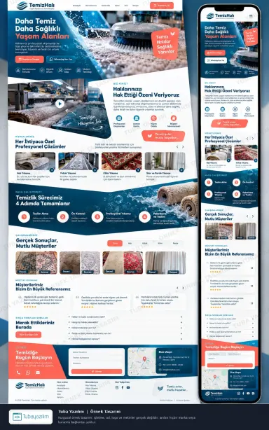 Sample website design for Carpet & Sofa Cleaning Companies