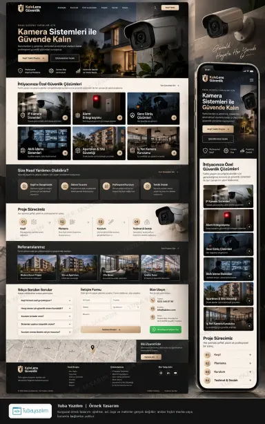 Sample website design for CCTV & Security System Installers