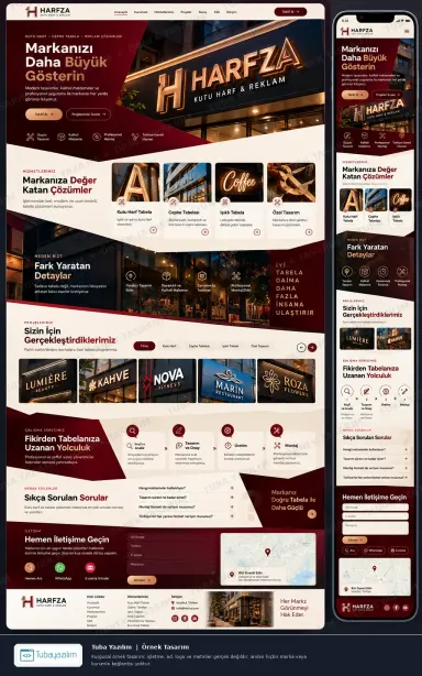 Sample website design for Signage & LED Sign Makers