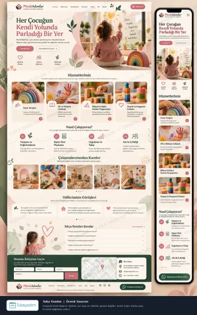 Sample website design for Child Development & Child Psychology Centres