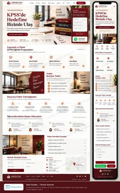 Sample website design for Exam Preparation Centres