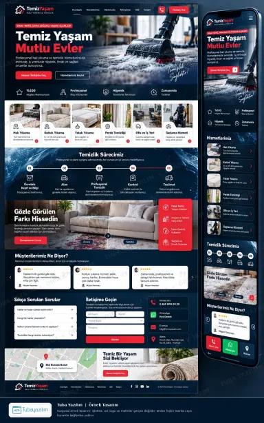 Sample website design for Carpet & Sofa Cleaning Companies