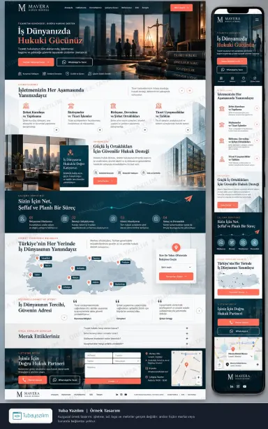 Sample website design for Commercial Lawyers
