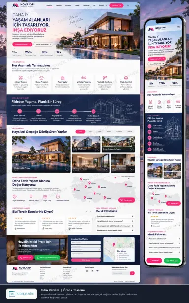 Sample website design for Construction Companies & General Contractors