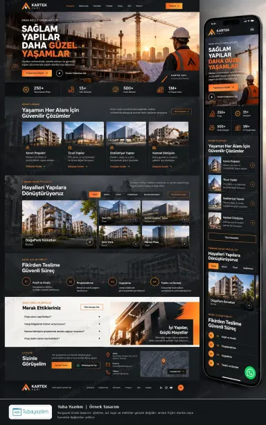 Sample website design for Construction Companies & General Contractors