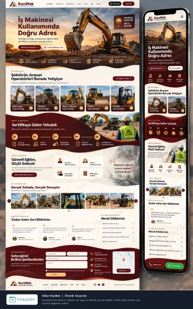 Construction Equipment Training — sample website design