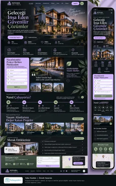 Sample website design for Construction Companies & General Contractors