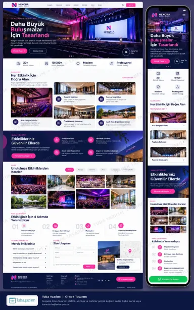 Sample website design for Convention & Exhibition Centres