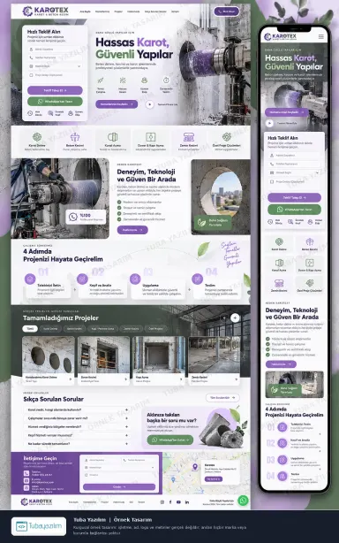 Sample website design for Drilling & Core Cutting Companies