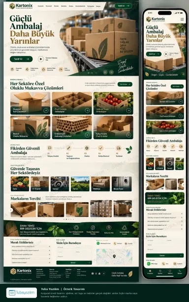 Sample website design for Packaging Manufacturers