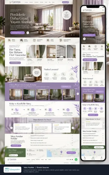 Sample website design for Curtain & Blind Shops